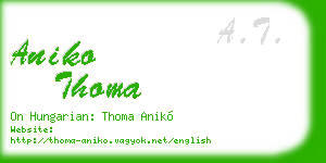aniko thoma business card